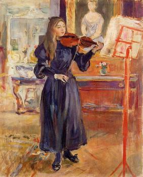 Berthe Morisot : Studying the Violin